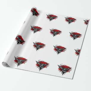 Crows Night Polo Shirt Wrapping Paper
