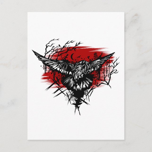 Crows Night Postcard (Front)