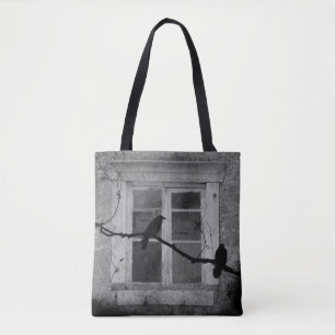 Crows Outside My Window Tote Bag