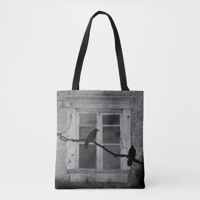 Crows Outside My Window Tote Bag (Front)