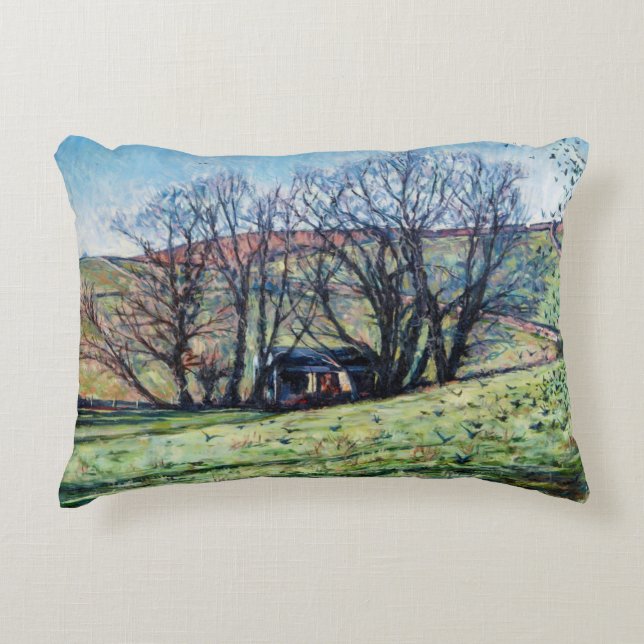 Crows Rising 2009 Decorative Cushion (Front)