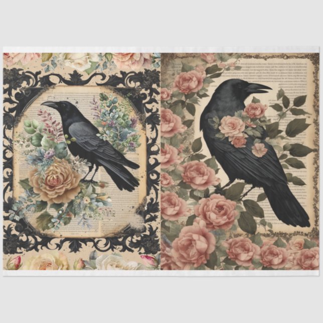 Crows tissue  tissue paper (Front)