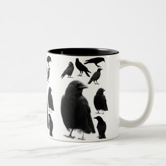 Crows Two-Tone Coffee Mug (Right)