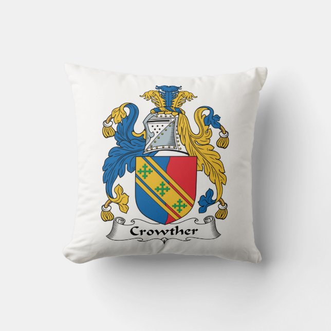 Crowther Family Crest Cushion (Front)