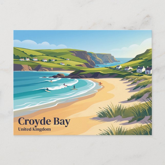 Croyde Bay United Kingdom Postcard (Front)