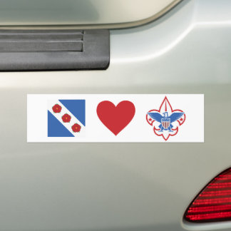 Crozet Loves Scouts Bumper Sticker