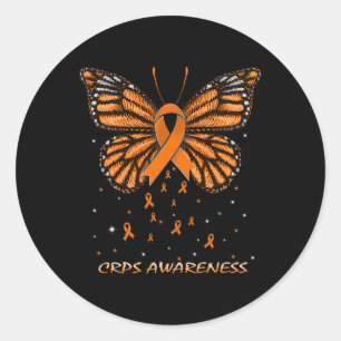 Crps Awareness Butterfly Classic Round Sticker