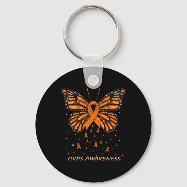 Crps Awareness Butterfly  Key Ring (Front)