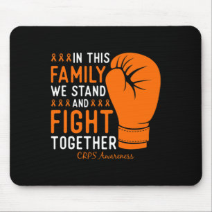 Crps Awareness Family Fight Support Boxing Glove Mouse Pad