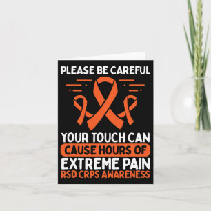 Crps Awareness Fighter Disease Rsd Warrior Orange Card