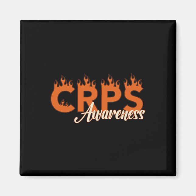 Crps Awareness Flames  Magnet (Front)