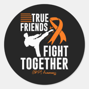 Crps Awareness Friend Support Martial Arts Classic Round Sticker