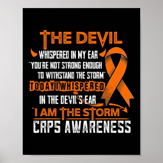 Crps Awareness I Am The Storm Devil  Poster (Front)