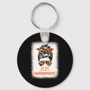 Crps Awareness Month Orange Ribbon Key Ring