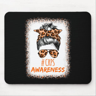 Crps Awareness Month Orange Ribbon Mouse Pad