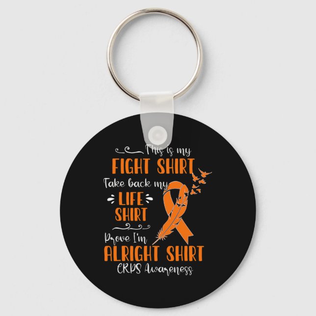 Crps Awareness My Fight  Key Ring (Front)