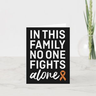 Crps Awareness Orange Ribbon Family Support Group Card