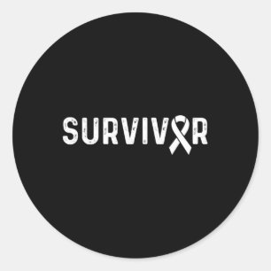 Crps Awareness Orange Ribbon Survivor 1  Classic Round Sticker
