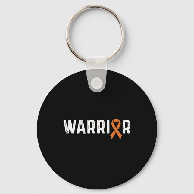 Crps Awareness Orange Ribbon Warrior  Key Ring (Front)