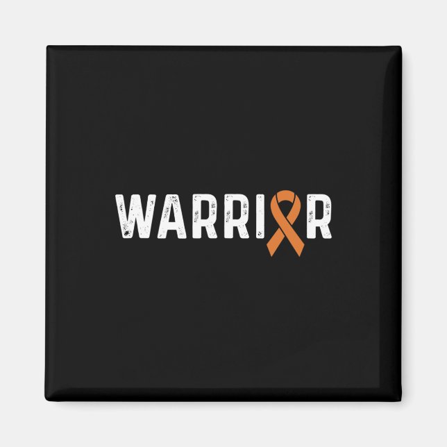 Crps Awareness Orange Ribbon Warrior  Magnet (Front)