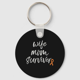 Crps Awareness Orange Ribbon Wife Mum Survivor  Key Ring