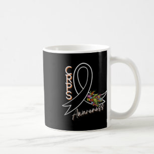Crps Awareness Ribbon - Front And Back Design  Coffee Mug