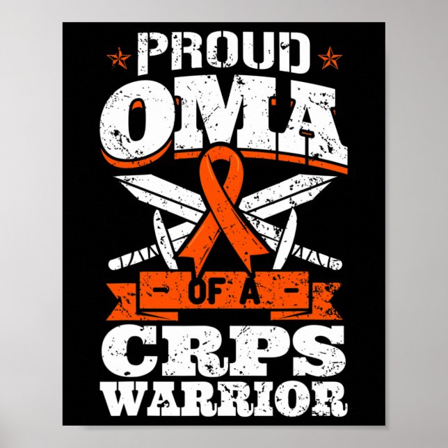 Crps Awareness Rsd Oma Apparel  Poster (Front)
