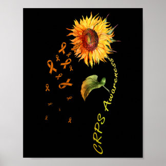 Crps Awareness Sunflower Tees  Poster