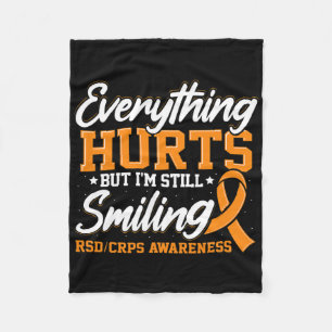 Crps Complex Regional Pain Syndrome Awareness Nove Fleece Blanket