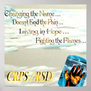 CRPS RSD Changing the Name Doesn't End the Pain Poster
