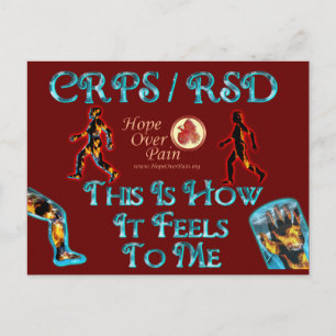 CRPS RSD This Is How It Feels to Me Postcard