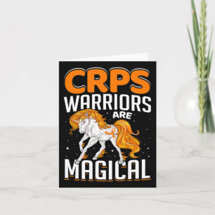 Crps Warrior Are Magical Unicorn Orange Ribbon Awa Card