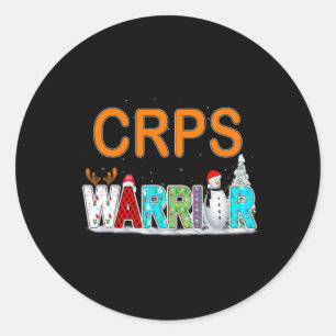 Crps Warrior Awareness Classic Round Sticker