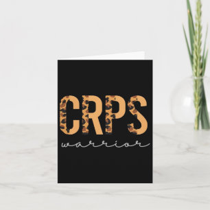 Crps Warrior Leopard Crps Awareness For Man Woman Card