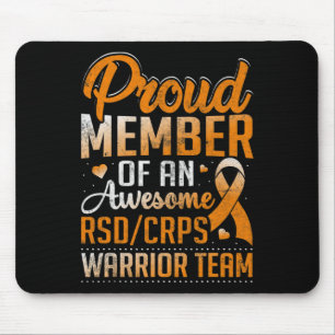 Crps Warrior Orange Complex Regional Pain Syndrome Mouse Pad