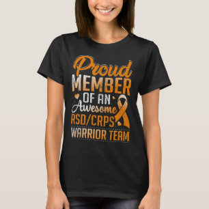 Crps Warrior Orange Complex Regional Pain Syndrome T-Shirt