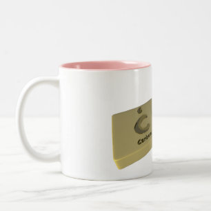 Cru as C Carbon and Ru Ruthenium Two-Tone Coffee Mug