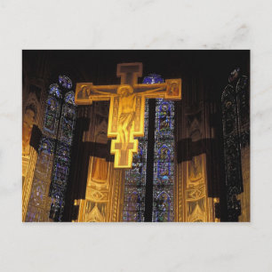 Crucifix above the High altar in the Santa Postcard