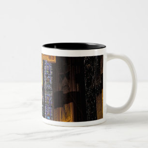Crucifix above the High altar in the Santa Two-Tone Coffee Mug