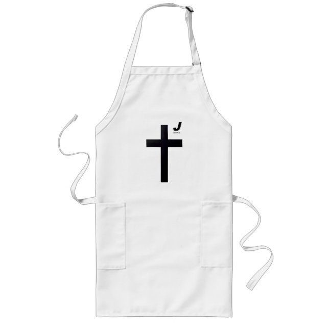 Crucifix by MONK Long Apron (Front)