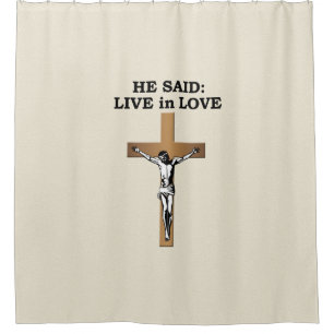 Crucifix Shower Curtain