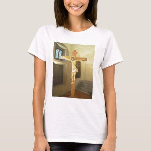 Crucifix (tempera on wood) T-Shirt