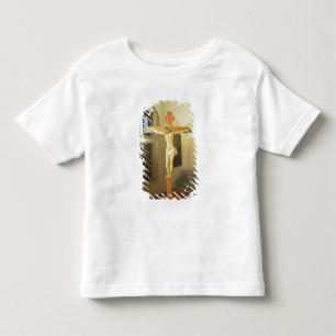 Crucifix (tempera on wood) toddler T-Shirt