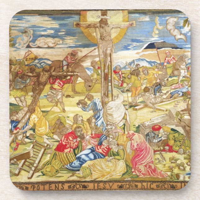 Crucifixion, 1609 (embroidery) coaster (Front)