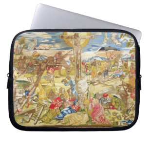 Crucifixion, 1609 (embroidery) laptop sleeve