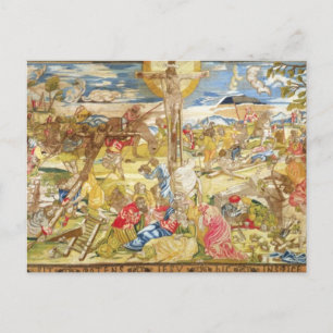 Crucifixion, 1609 (embroidery) postcard