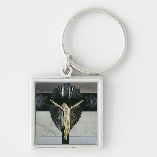Crucifixion, 17th century (ivory) key ring (Front)
