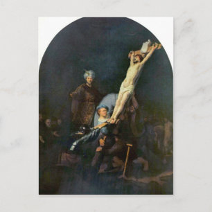 Crucifixion 2 by Rembrandt Harmenszoon van Rijn Postcard