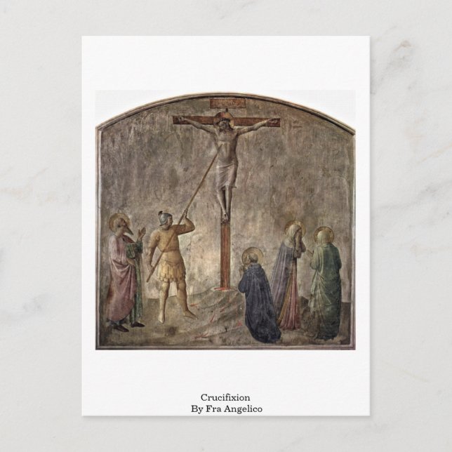 Crucifixion By Fra Angelico Postcard (Front)