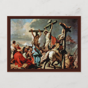 Crucifixion By Tiepolo Giovanni Battista Postcard